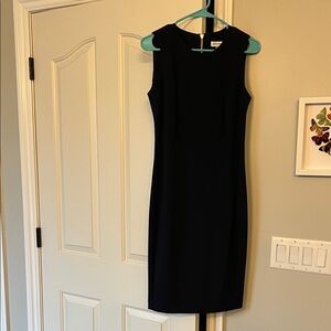 Calvin Klein NWT cocktail sleeveless timeless Navy Blue dress